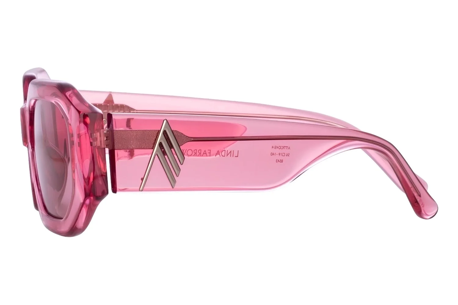 Linda Farrow The Attico Blake Powder Pink/Silver - Pink Lens Kadın Güneş Gözlüğü - 2