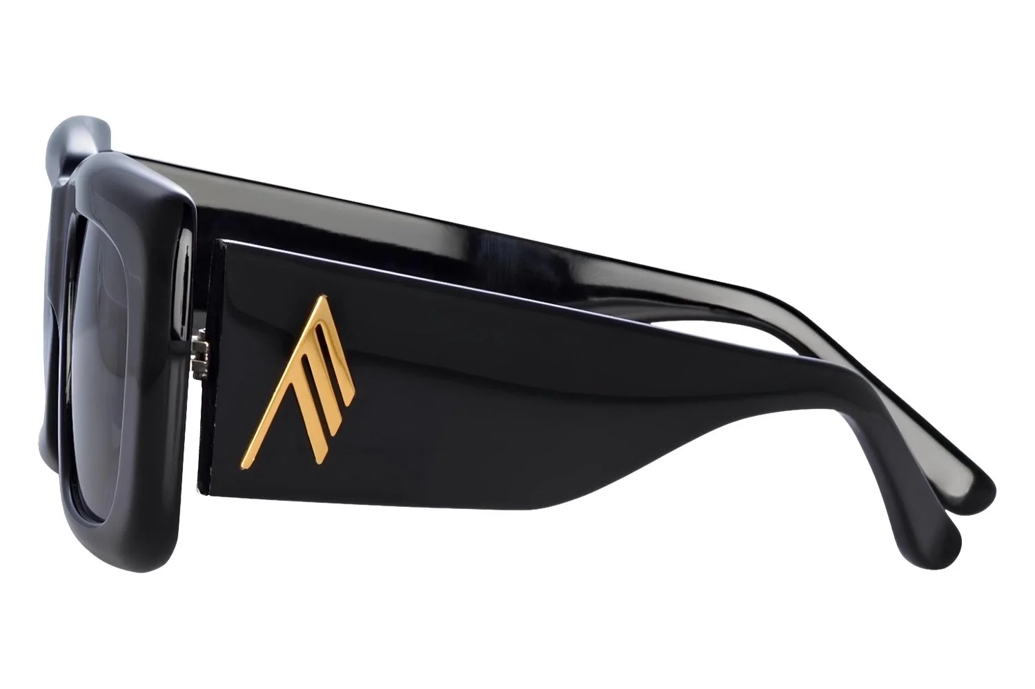 Linda Farrow The Attico Marfa Black/Yellow Gold - Grey Kadın Güneş Gözlüğü - 2