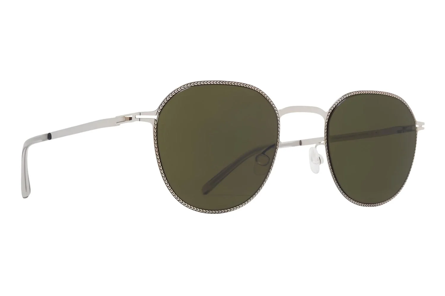 Mykita Talvi Silver/Black Raw Green SLD 052 Unisex Güneş Gözlüğü - 1